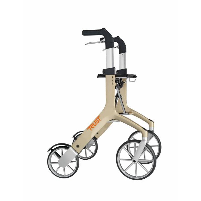 Trust Care Let’s Fly Elegant Lightweight Folding Rollator (Champagne)