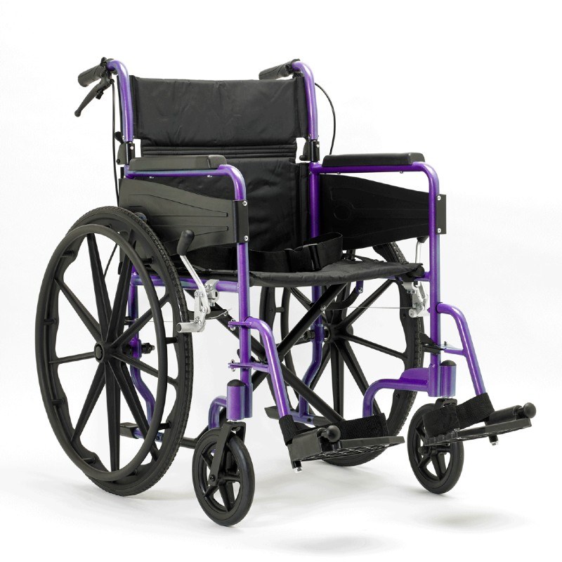 Days Wide-Width Escape Lite Self-Propelled Wheelchair (Purple)