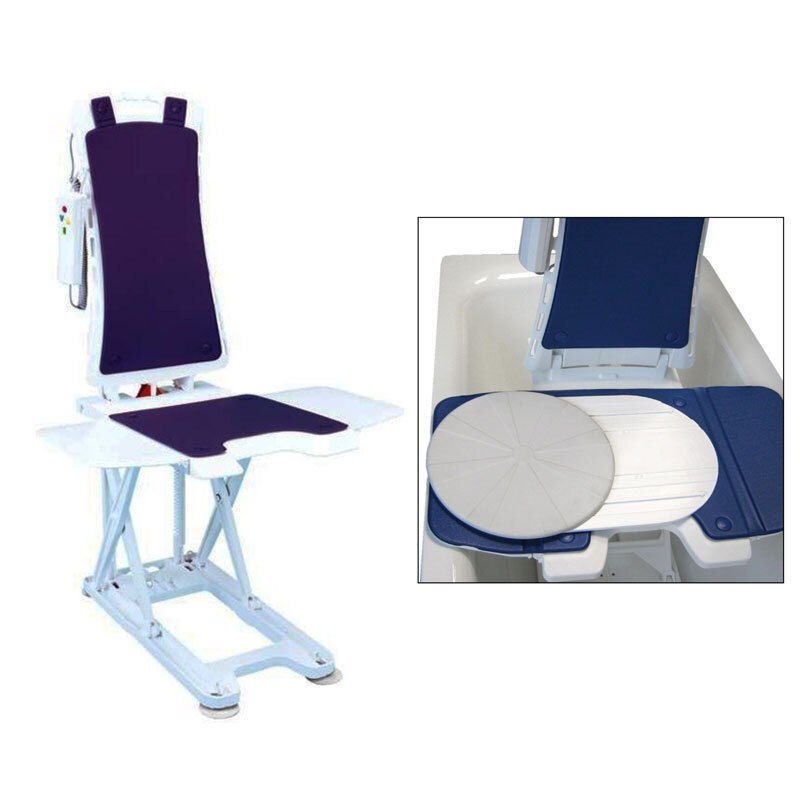 Drive Bellavita Nova Electric Bath Lift and Anti-Slip Bath Swivel Turning Aid (Blue)